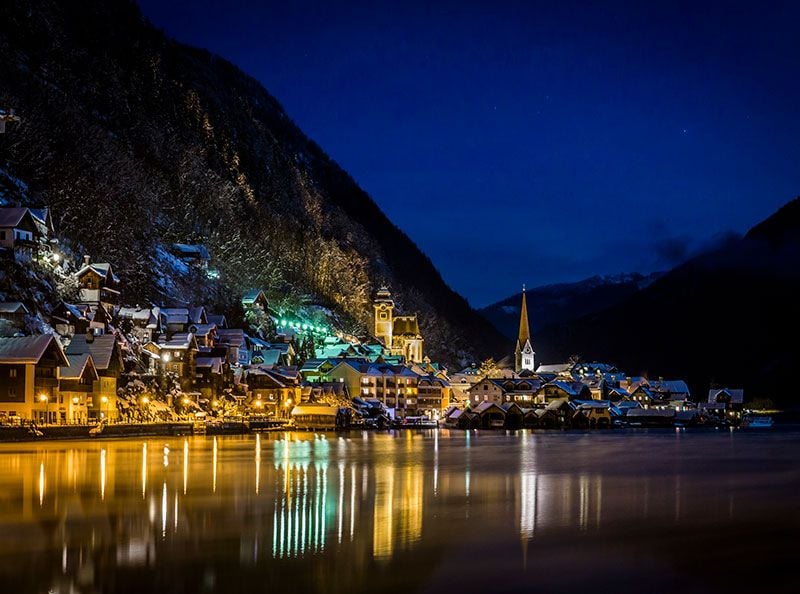 hallstatt austria invierno