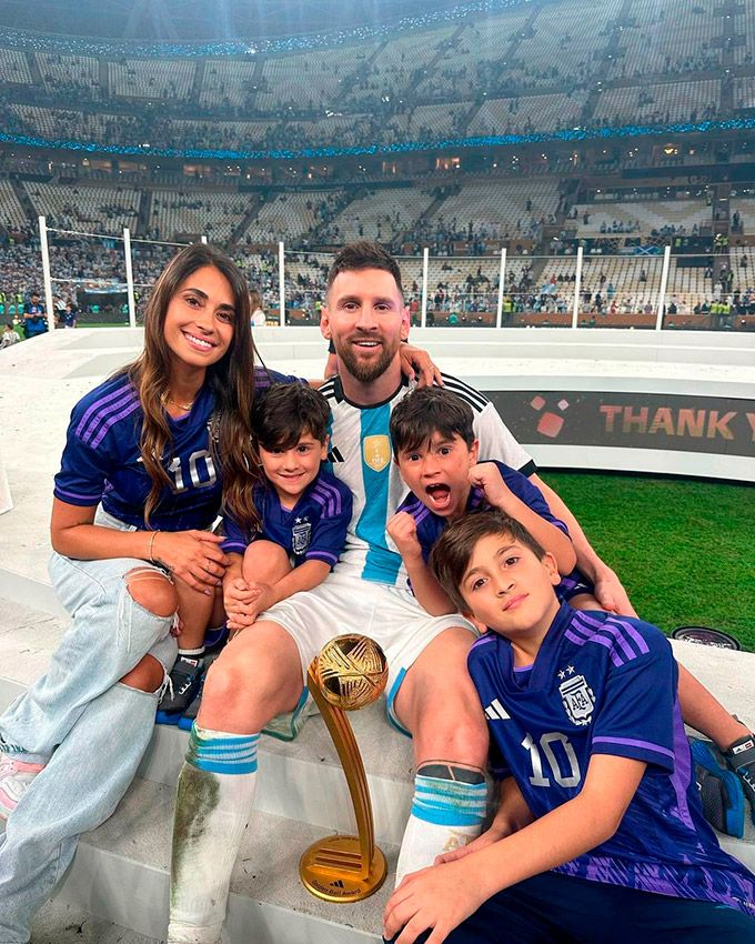 Messi y su familia