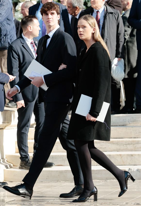 Irene Urdangarin en el funeral de Constantino de Grecia