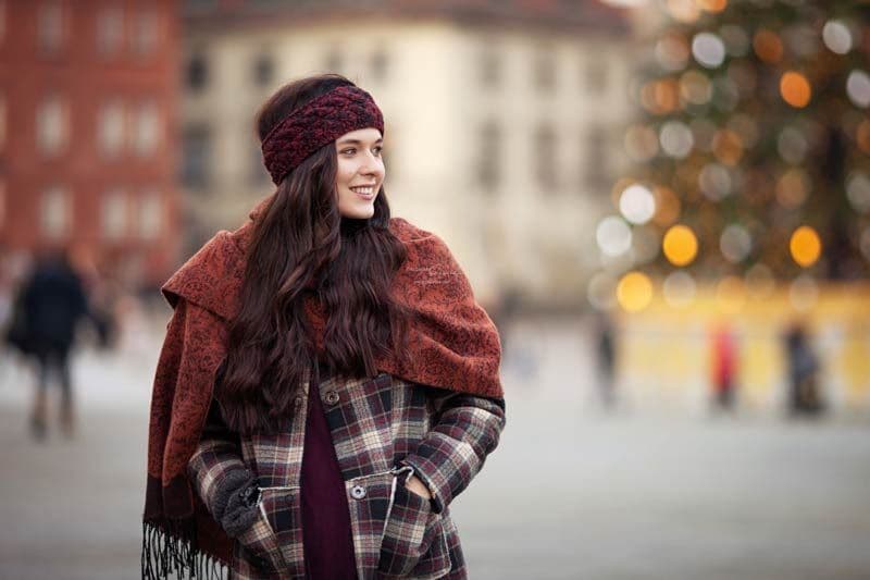 mujer navidad