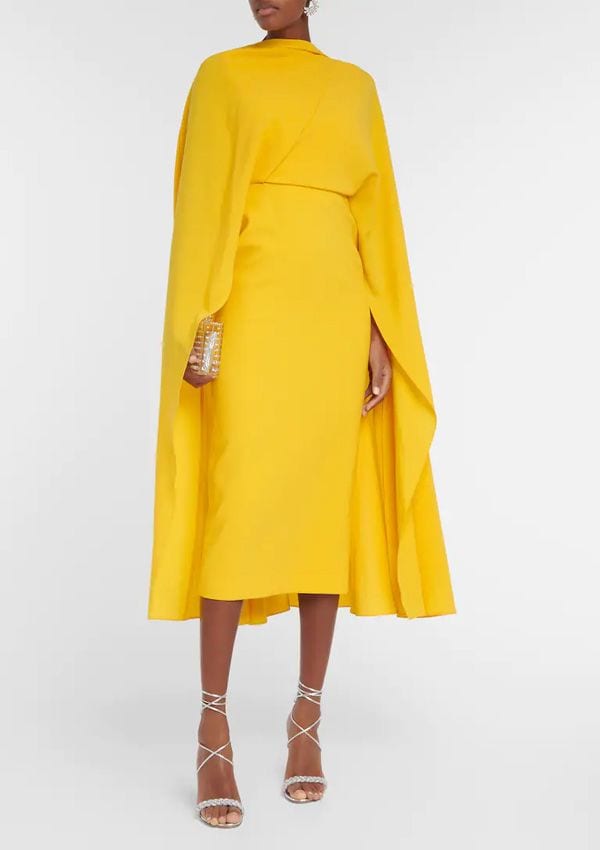 vestido amarillo roksanda