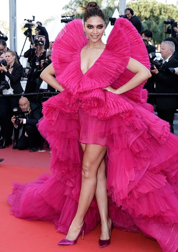 Deepika Padukone en el festival de Cannes de 2018