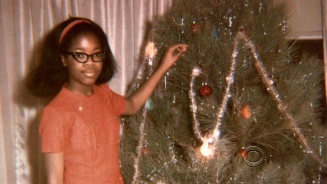 Oprah Winfrey durante unas Navidades en su infancia