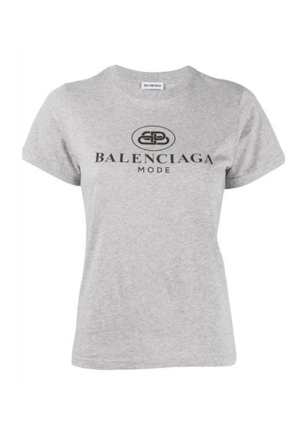 camiseta con logo balenciaga rebajas