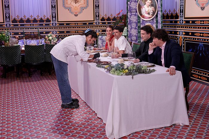  El jurado con el chef Virgilio Martínez, del restaurante Central en Lima, Perú