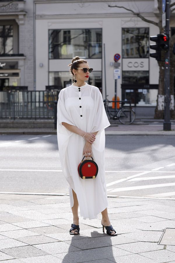 kaftan blanco look