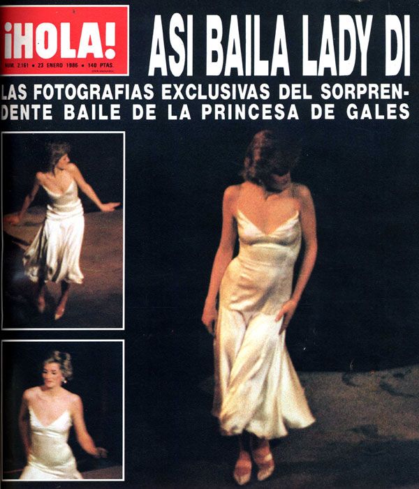 El 23 de enero de 1986 la revista ¡HOLA! ofreció a sus lectores las fotografías exclusivas del sorprendente baile de la Princesa de Gales, en el escenario de la Ópera Real, bajo el título 'Así baila Lady Di'
