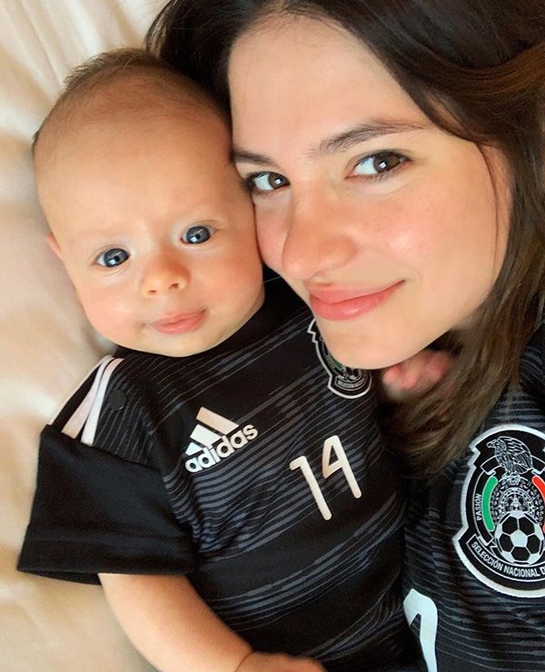 Sarah Kohan y su hijo Noah