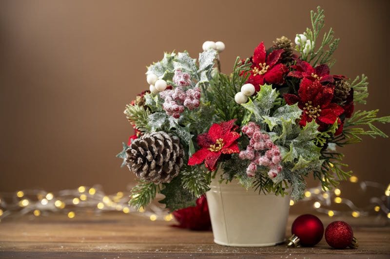 arreglo floral navidad