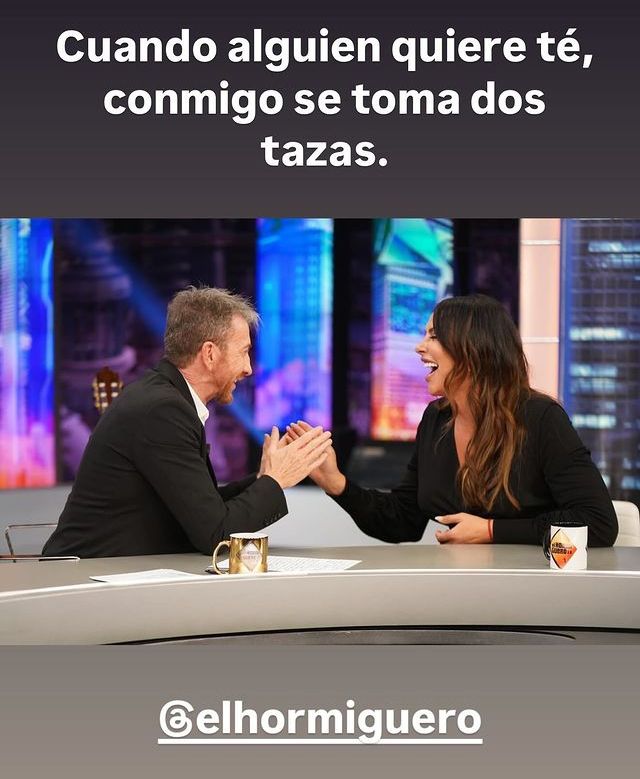 Pablo Motos y Karla Sofía Gascón en El Hormiguero