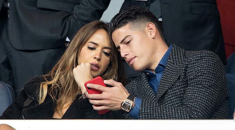 Shannon de Lima y James Rodríguez