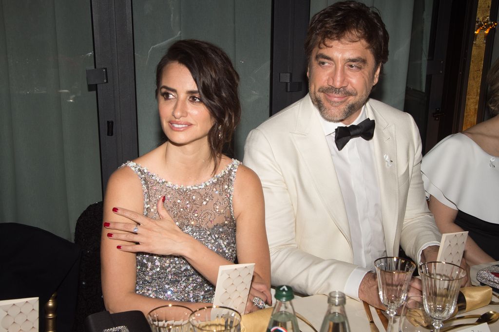 Penélope Cruz y Javier Bardem, en una cena en París en marzo de 2018