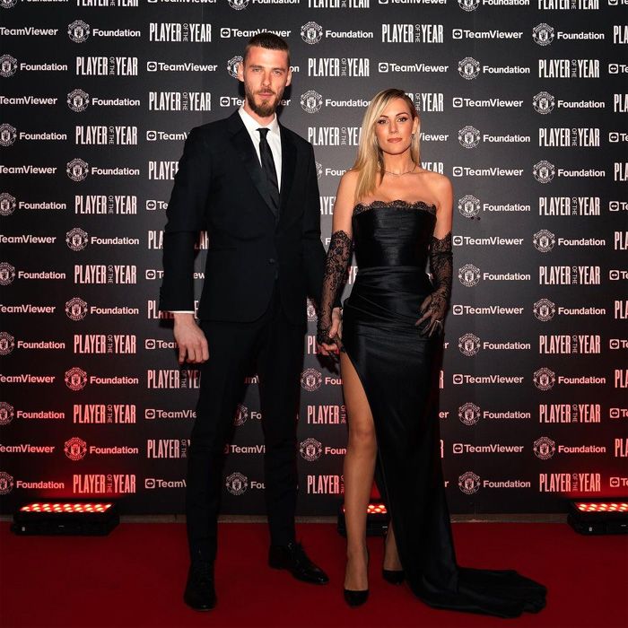 Edurne y David de Gea posan muy elegantes