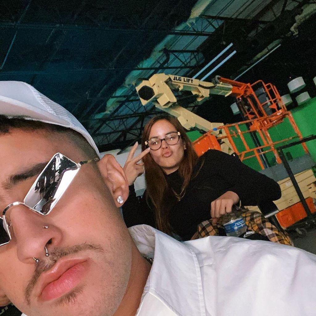 Bad Bunny y su novia