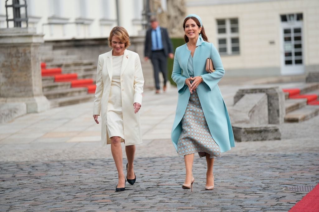 Mary de Dinamarca durante su visita de Estado a Alemania con el rey Federico X