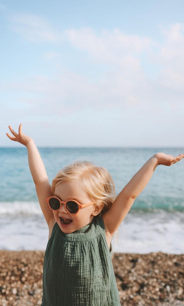 Seguridad en la playa en niños