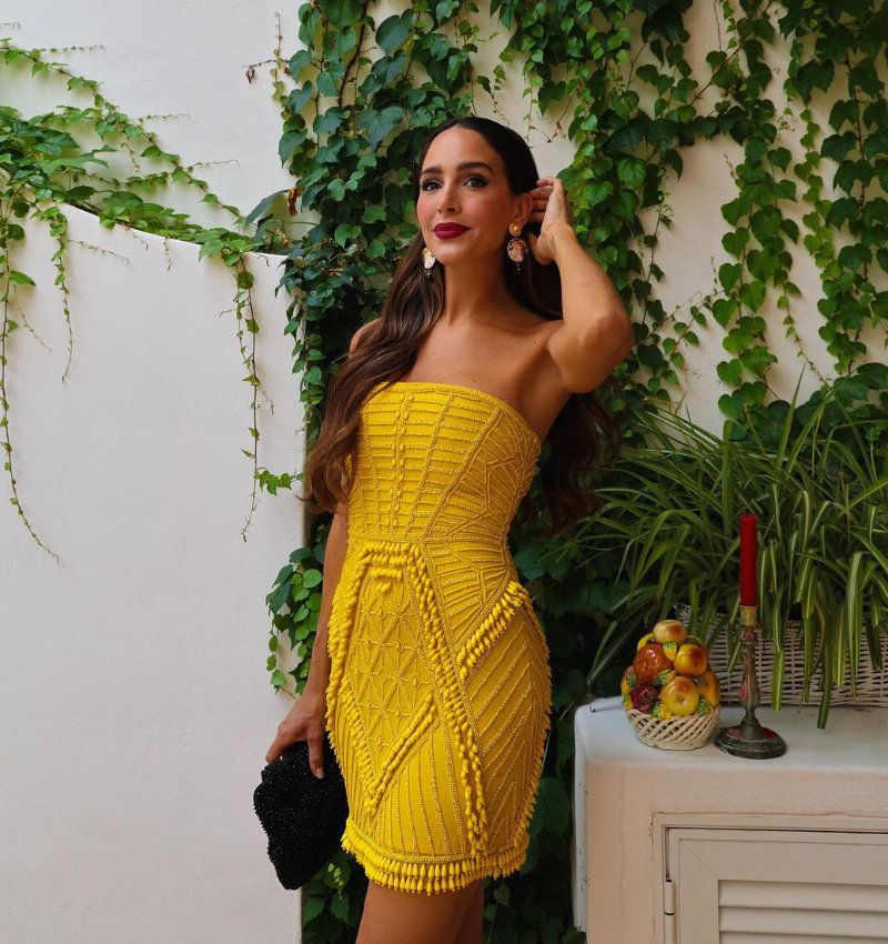 rocio osorno vestido amarillo asos