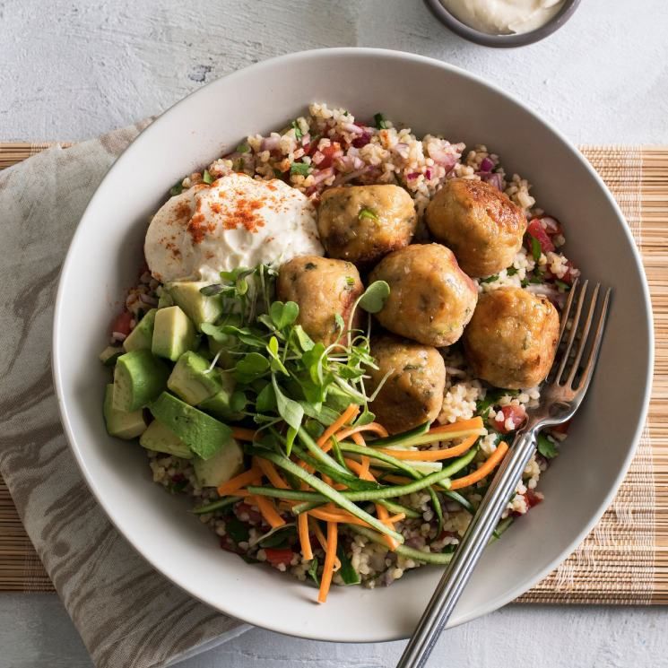 bulgur albondigas pollo