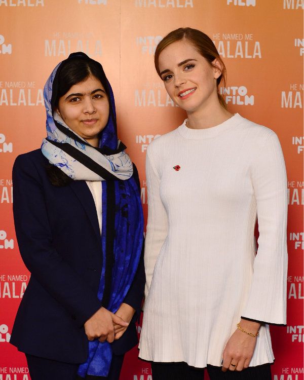 Emma Watson y la activista Malala 