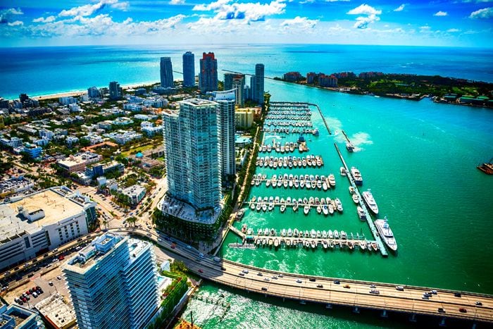 Vista aérea de Fisher Island