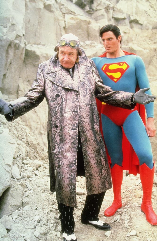 Gene Hackman junto a Christopher Reeve en 'Superman IV'

