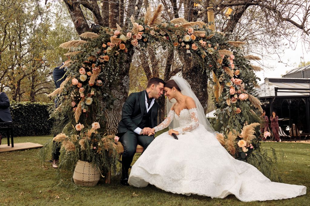 Ana Guerra y Víctor Elías en su boda