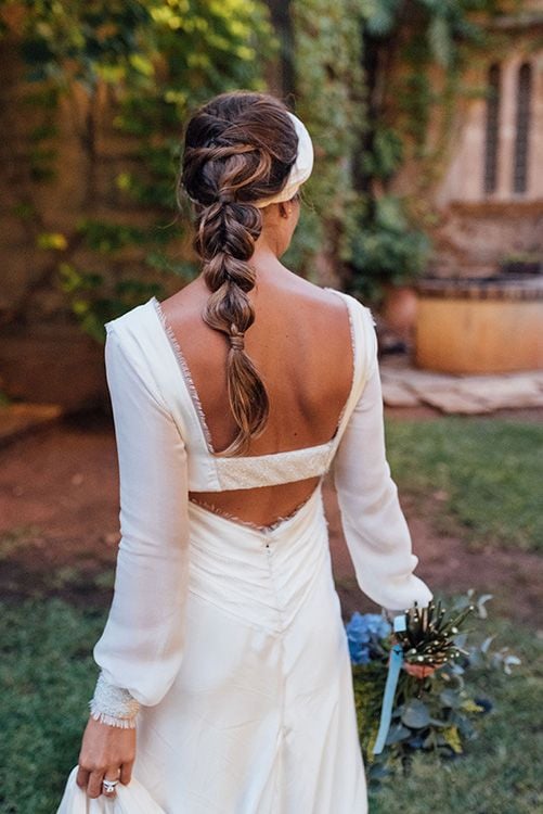 detalle espalda vestido novia