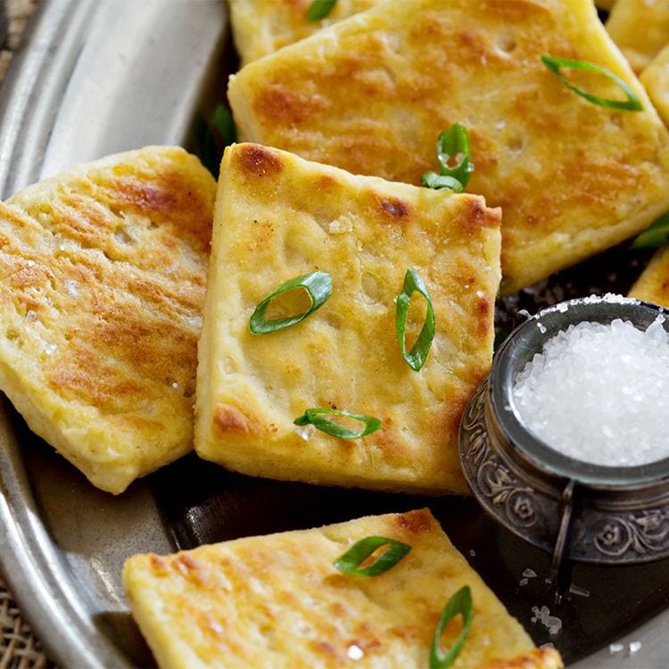 'Irish potato breads' de forma cuadrada y más finos