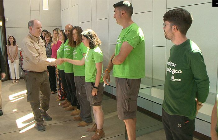 Alberto de Mónaco visita los yacimientos de Atapuerca 