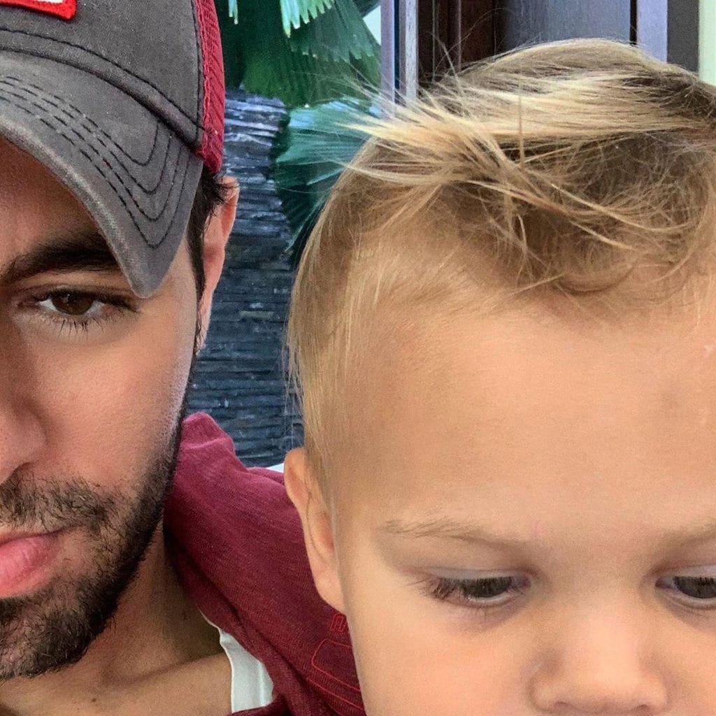 Enrique Iglesias y sus hijos Lucy y Nicholas