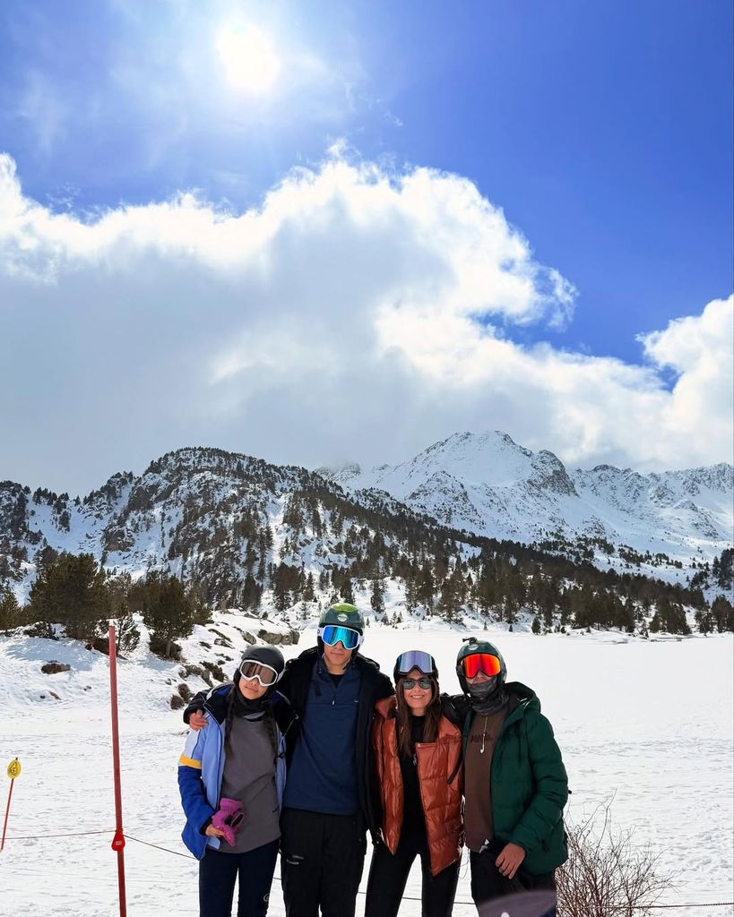 Nuria Roca disfruta de una escapada en la nieve