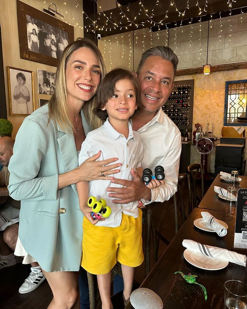 Daniel sarcos, Alessandra Villegas y su hijo, Daniel Alejandro 