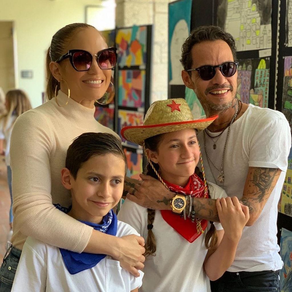 jennifer lopez marc anthony and their twins max and emme