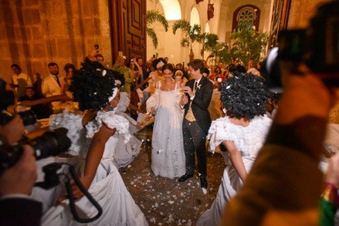 Josef-Emanuel de Liechtenstein y Claudia Echavarría en su boda