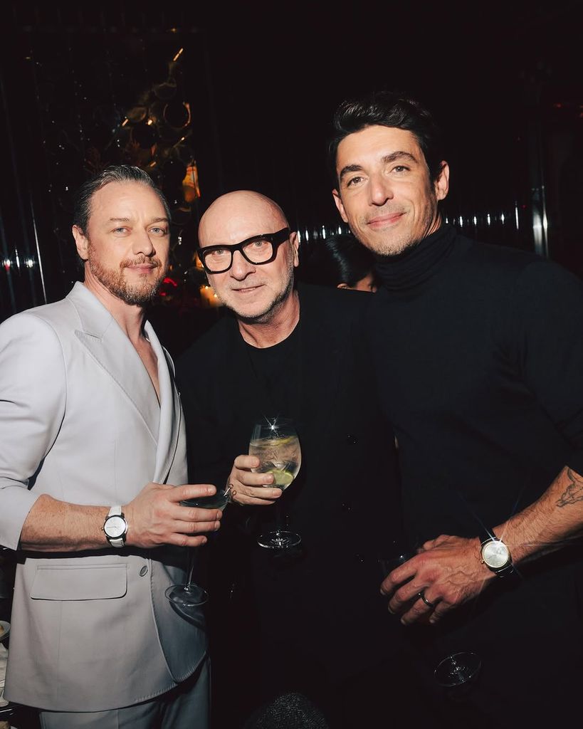 James McAvoy, Domenico Dolce y Alberto Guerra