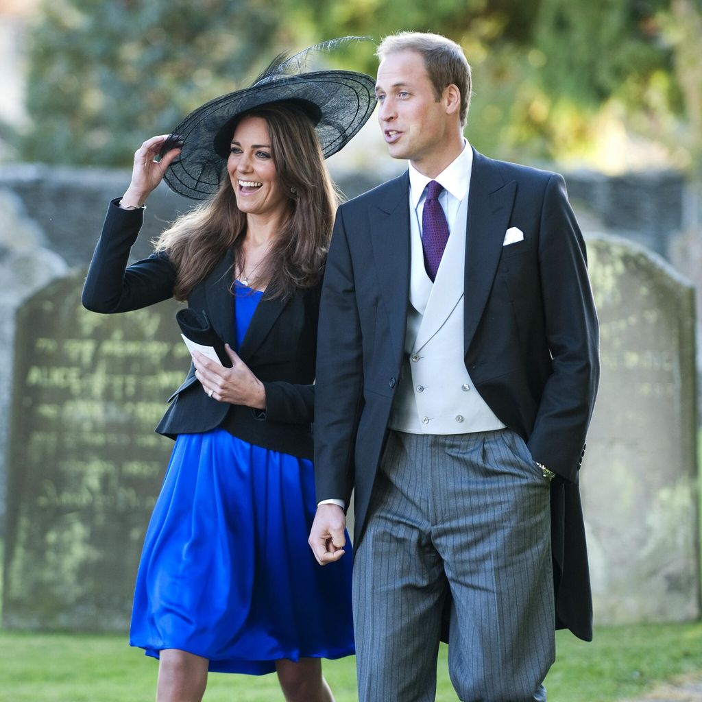 prince william and kate middleton attend the wedding of their friends harry mead and rosie bradford in the village of northleach gloucestershire photo by mark cuthbert uk press via getty images 