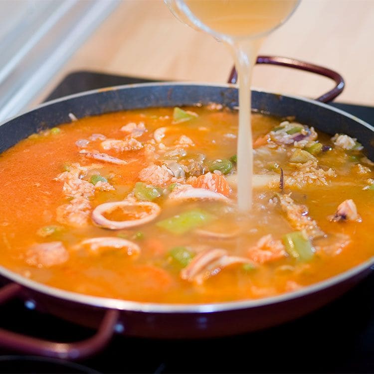 Arroz con caldo