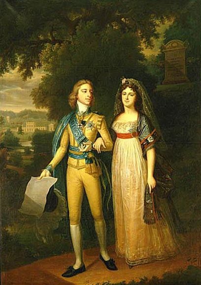 El rey Gustavo IV de Suecia y Federica de Baden contrajeron matrimonio el 31 de octubre de 1797
