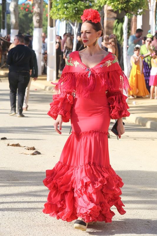 Eva González en la feria de Mairena del Alcor