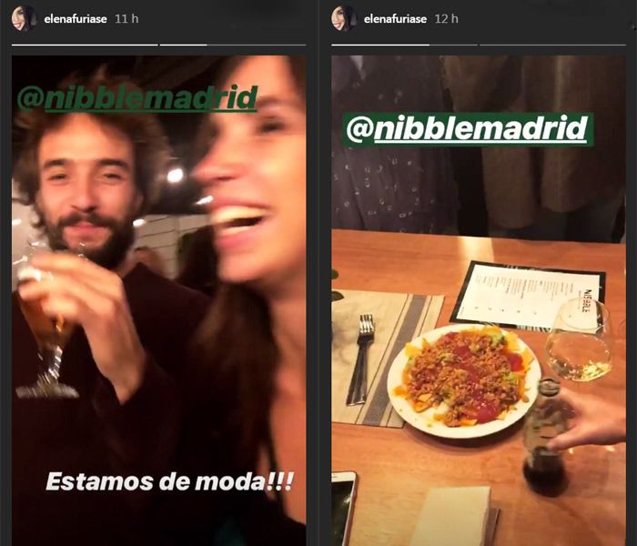 Elena Furiase y Gonzalo Sierra, dos papás primerizos de fiesta con amigos