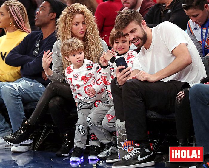 Los hijos de Shakira y Gerard Piqué también apoyan a la selección de Colombia