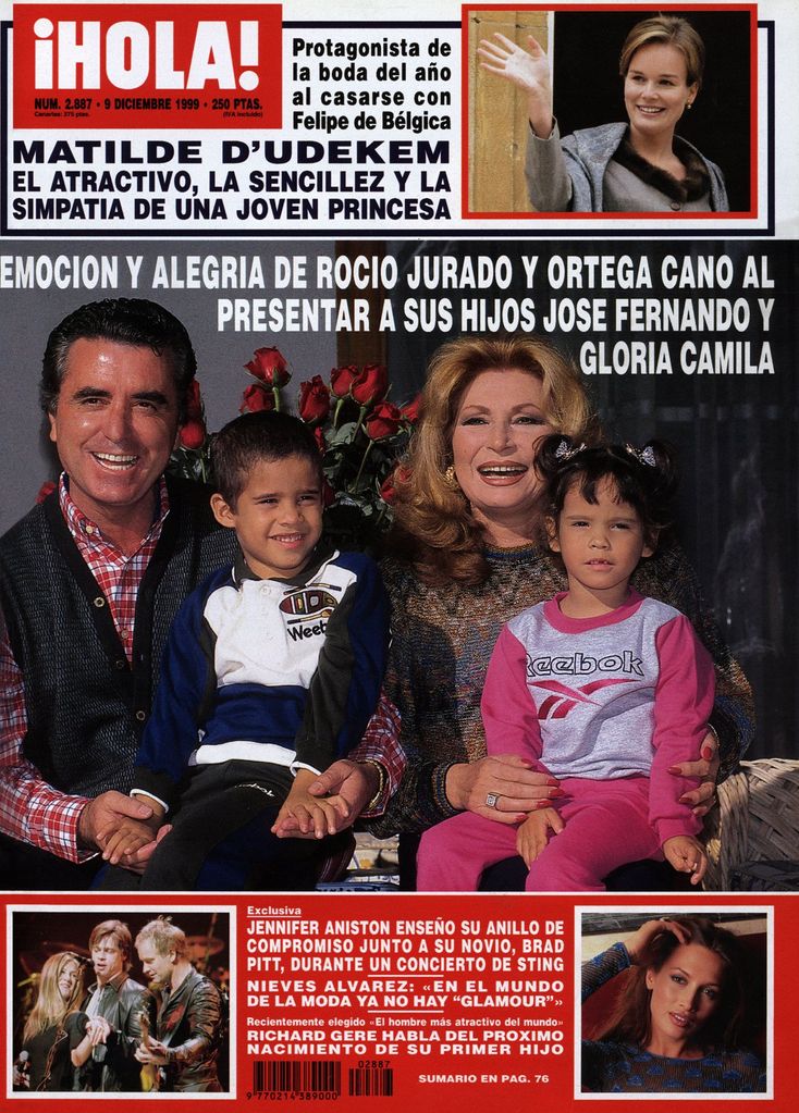 Rocío Jurado y Ortega Cano con sus hijos