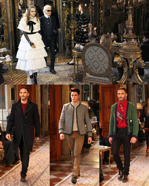 Sebastien Jondeau en el desfile de Chanel Metiers d'Art, colección 2014-2015.
