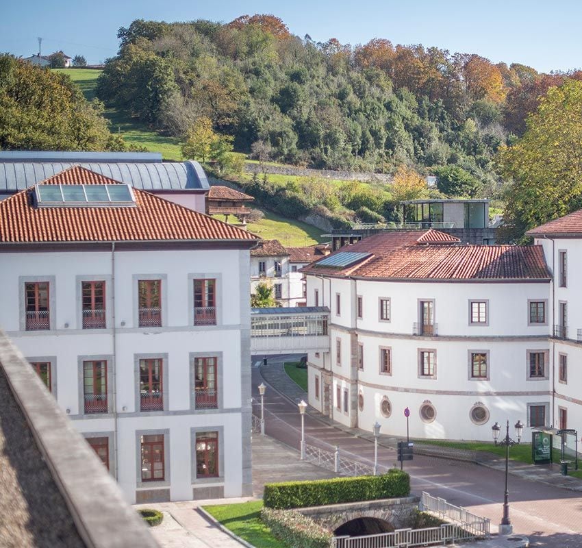 Balneario termal en Las Caldas, Asturias