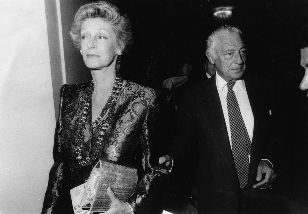  Gianni Agnelli con su esposa Marella 