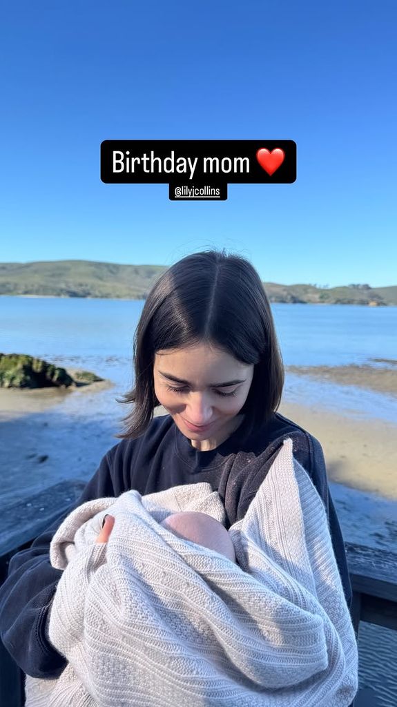 Lily Collins ha dejado ver lo feliz que está desde la llegada de su hija Tove Jane a su vida.