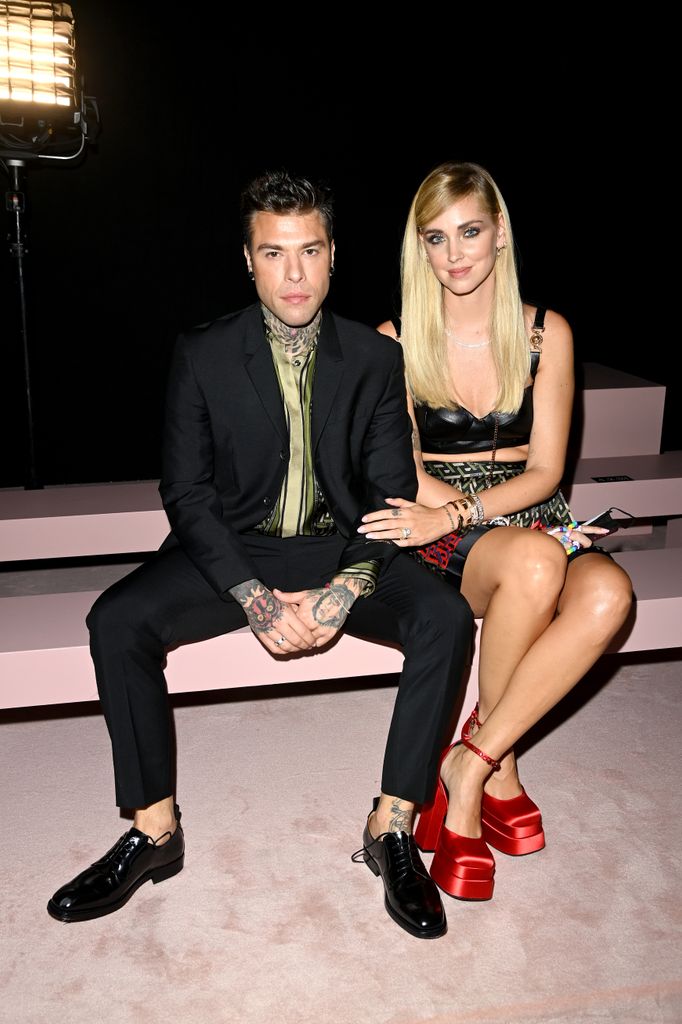 Chiara con su exmarido y padre de sus hijos, el rapero Fedez