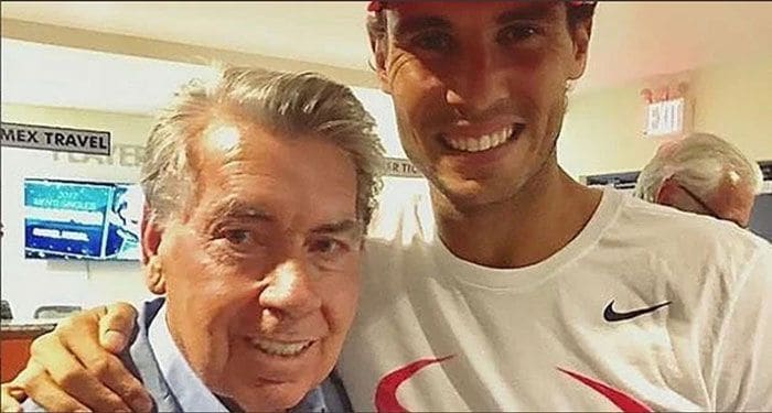 Manolo Santana y Rafa Nadal