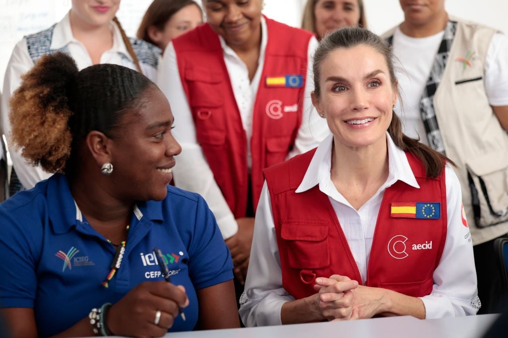 La reina Letizia en Cabo Verde en un viaje de cooperación en marzo de 2025