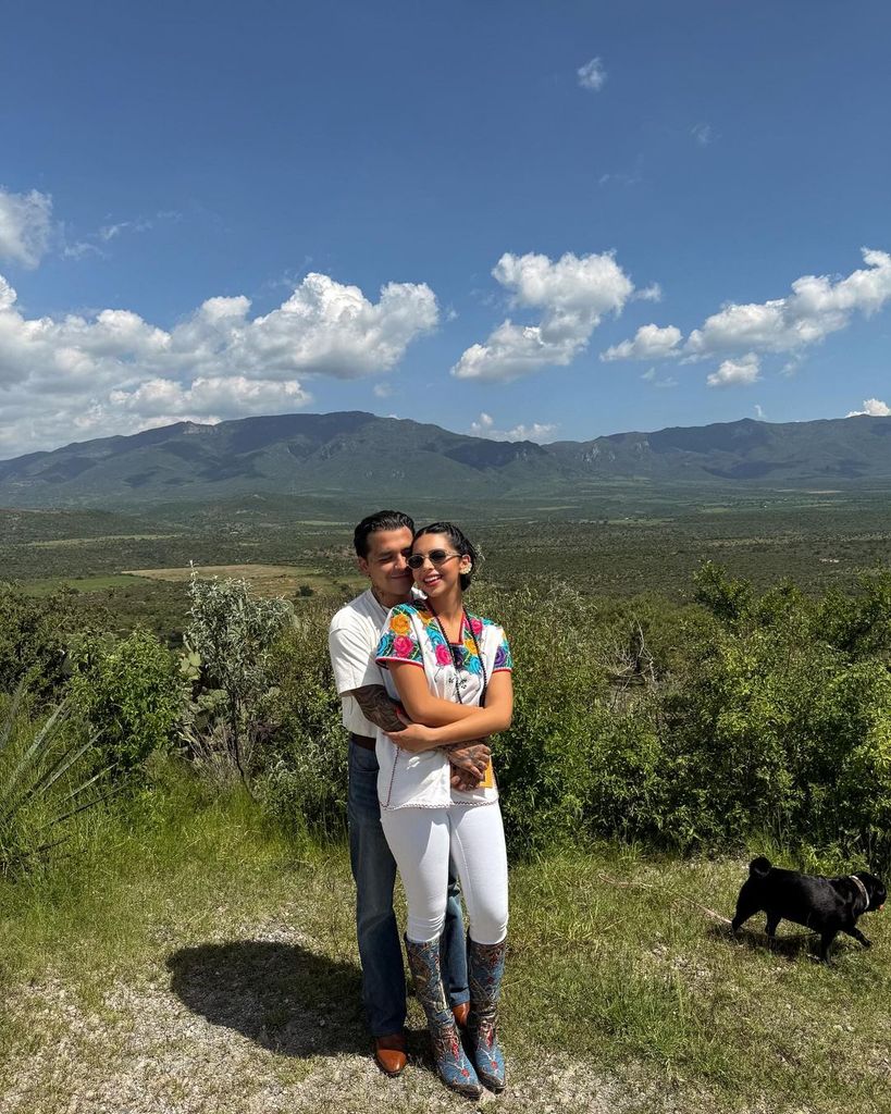 Christian Nodal y Ángela Aguilar tras su boda, septiembre 2024